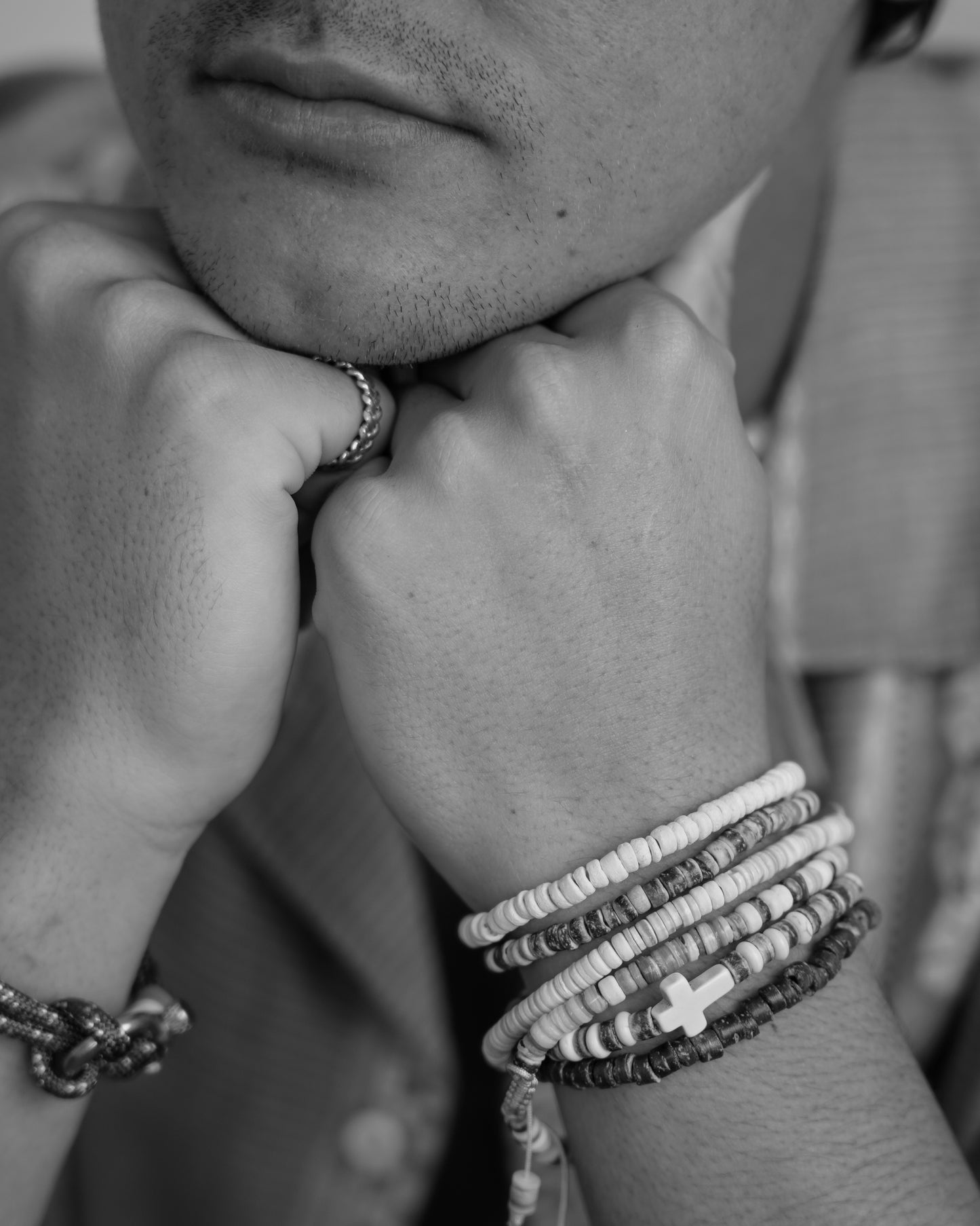 Triple coconut beaded bracelets