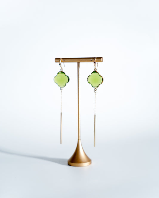 Green amethyst bar clover
