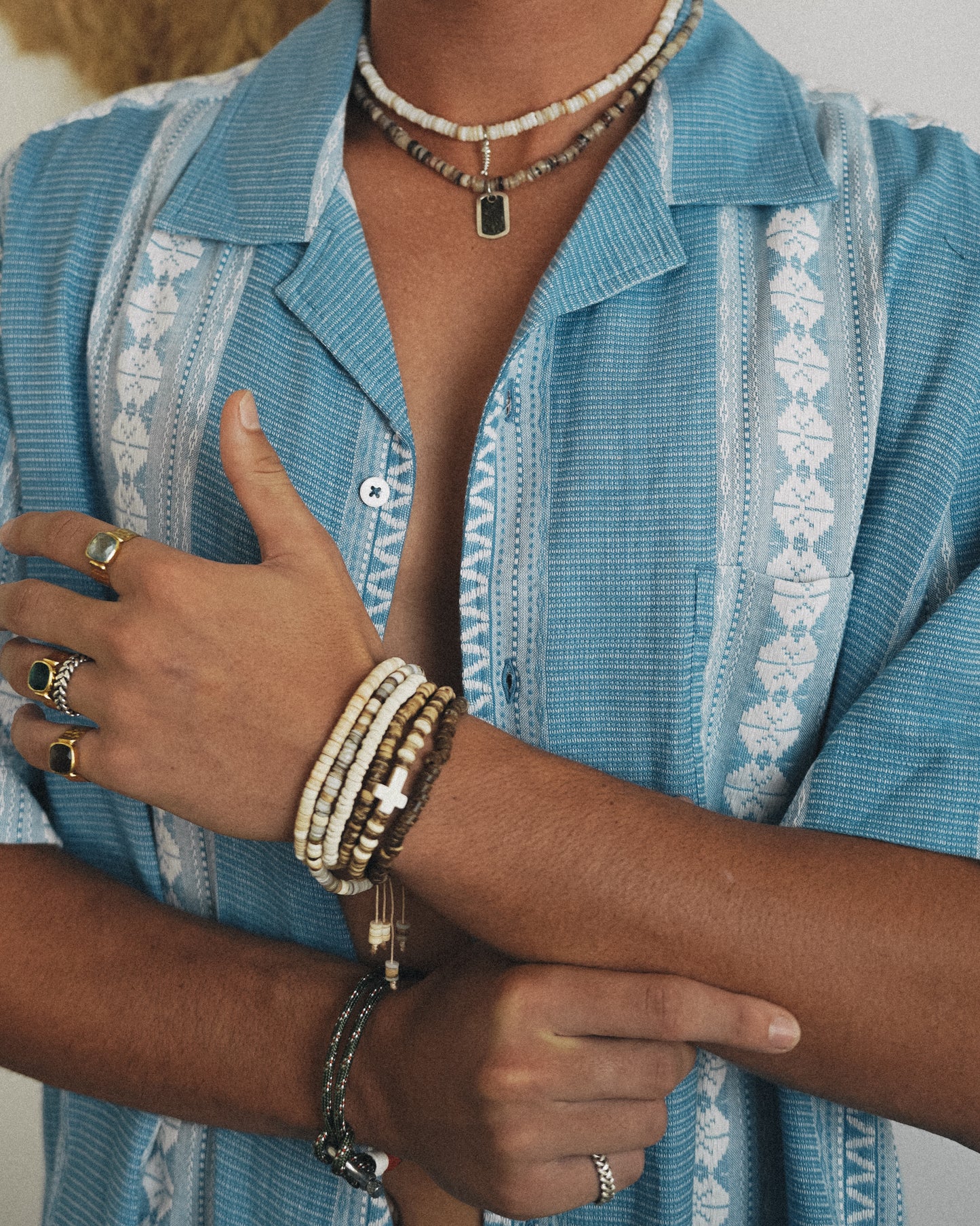 Triple coconut beaded bracelets