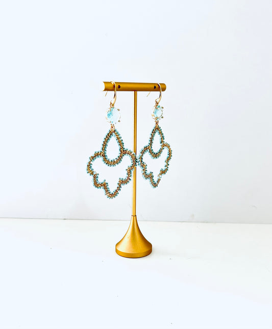 Santorini Earrings - Light Blue