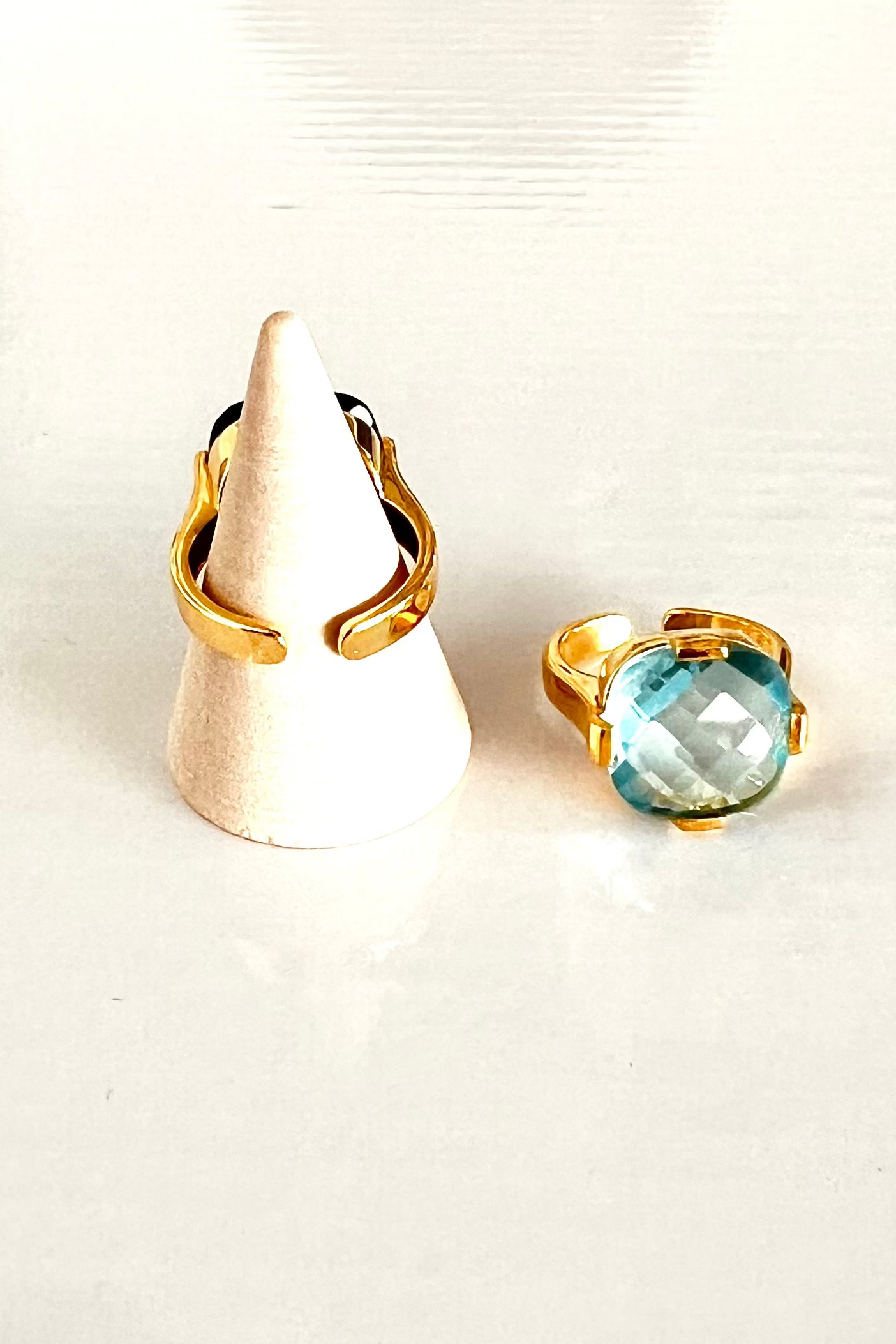 Topaz Cocktail Ring (Free Size)