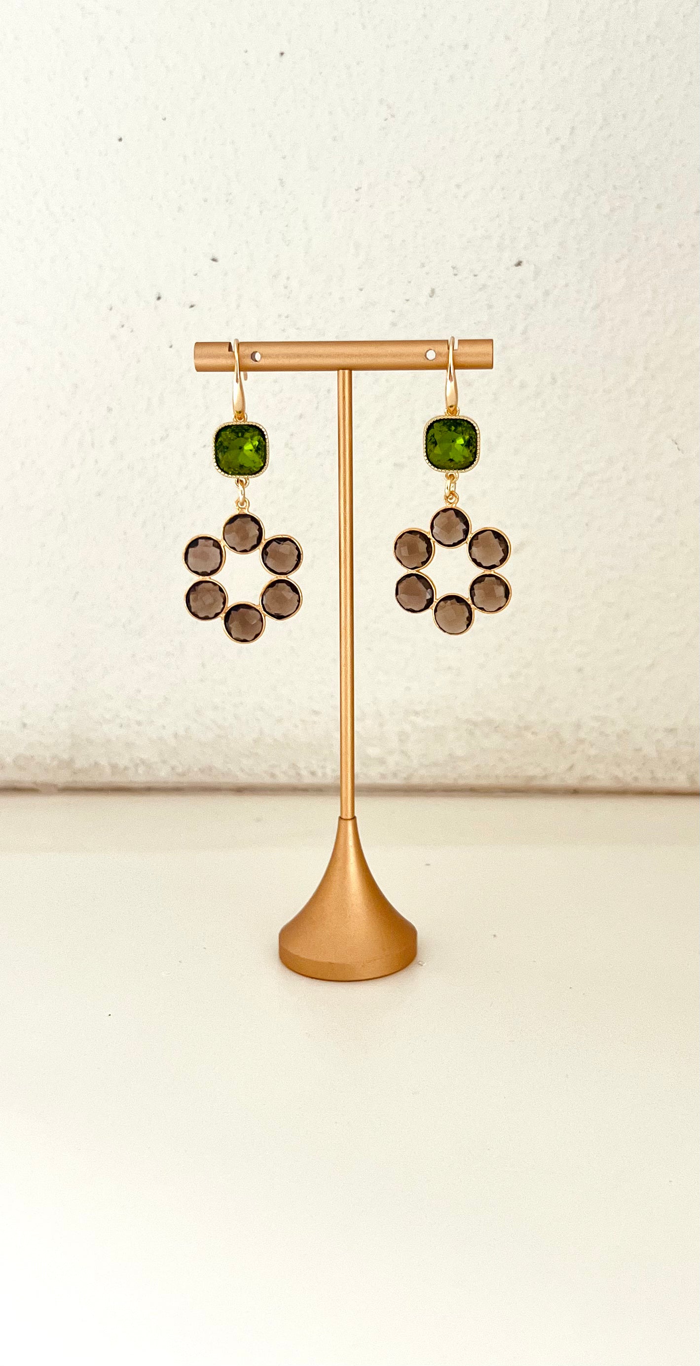 Smokey circle of gems