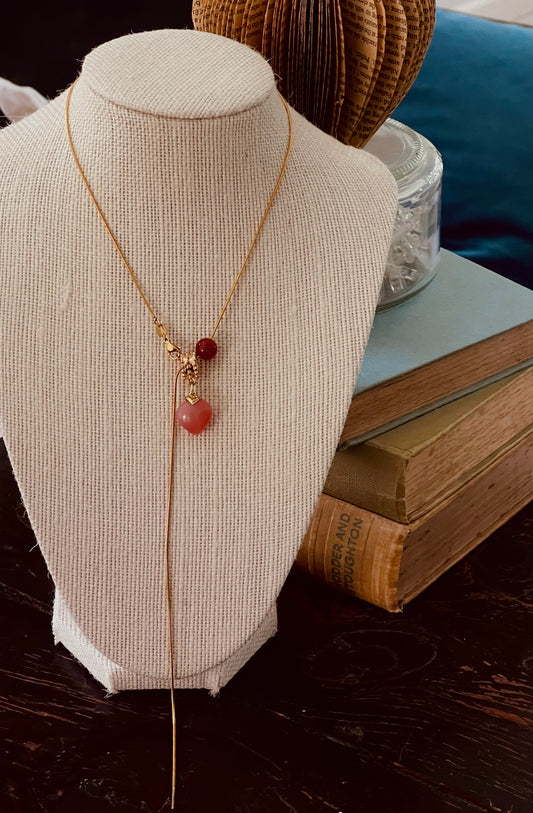 Adjustable agate necklace