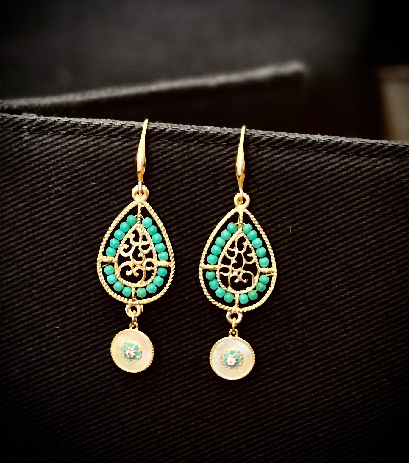 Turquoise teardrop