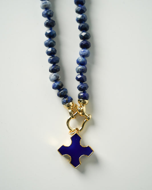 Blue beaded bliss