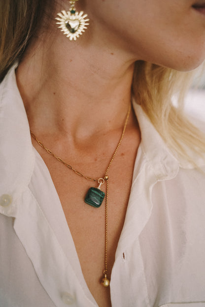 Malachite Adjustable Necklace