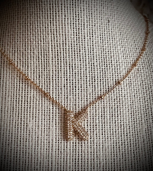 Initial necklace K