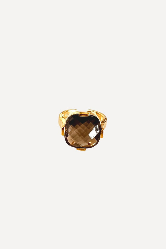 Smoky Cocktail Ring (Free Size)