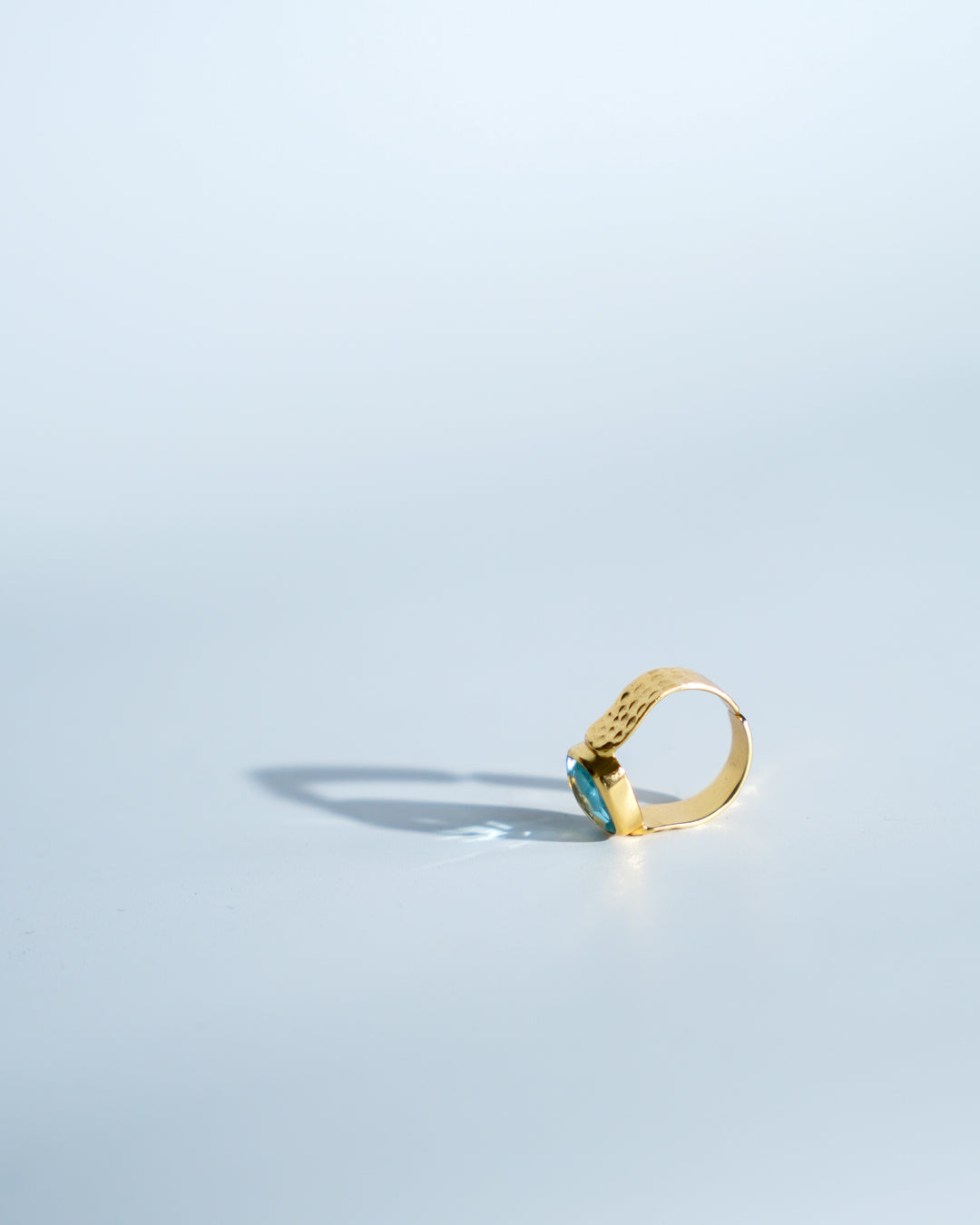 Pale Blue Quartz Ring