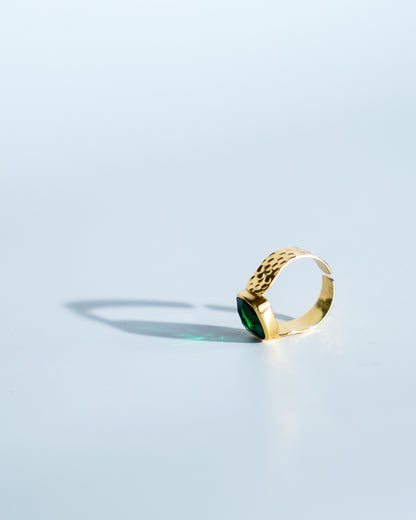 Emerald Quartz Ring