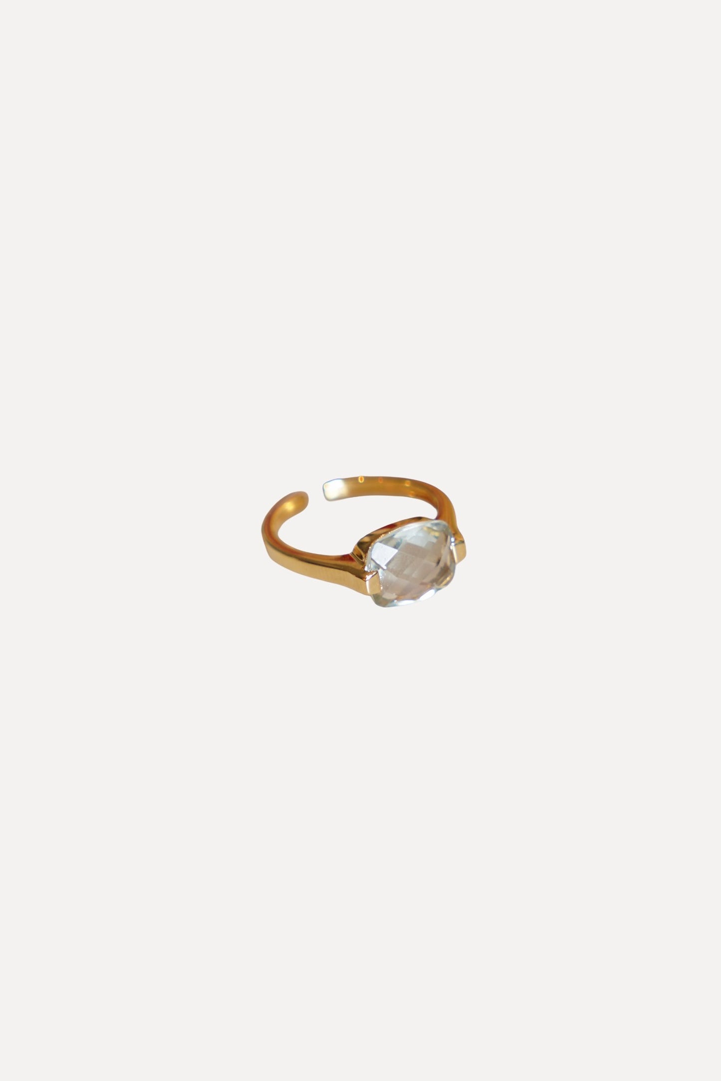 Paros Ring - Green Amethyst
