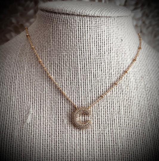 Initial necklace C