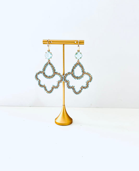 Santorini earrings light blue