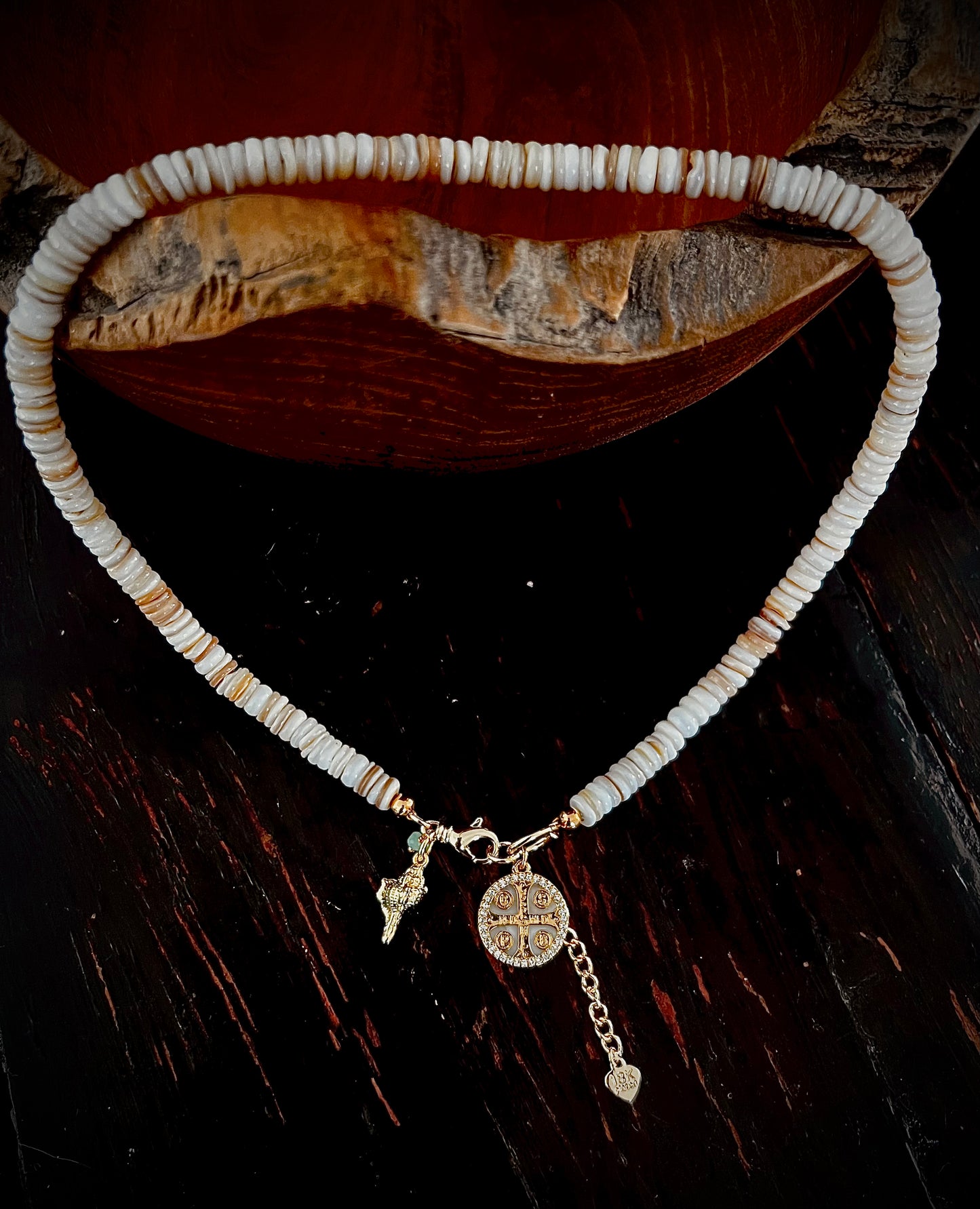 Polished natural Shell necklace