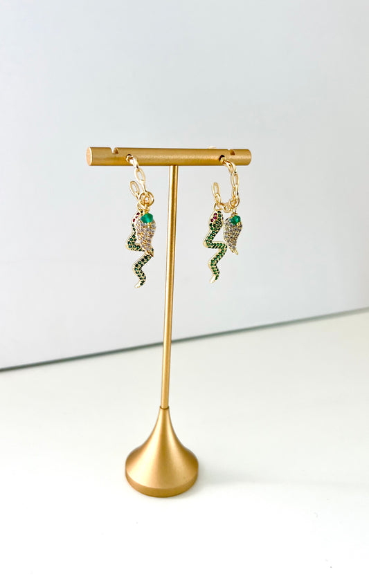 Snake wing chain hoops
