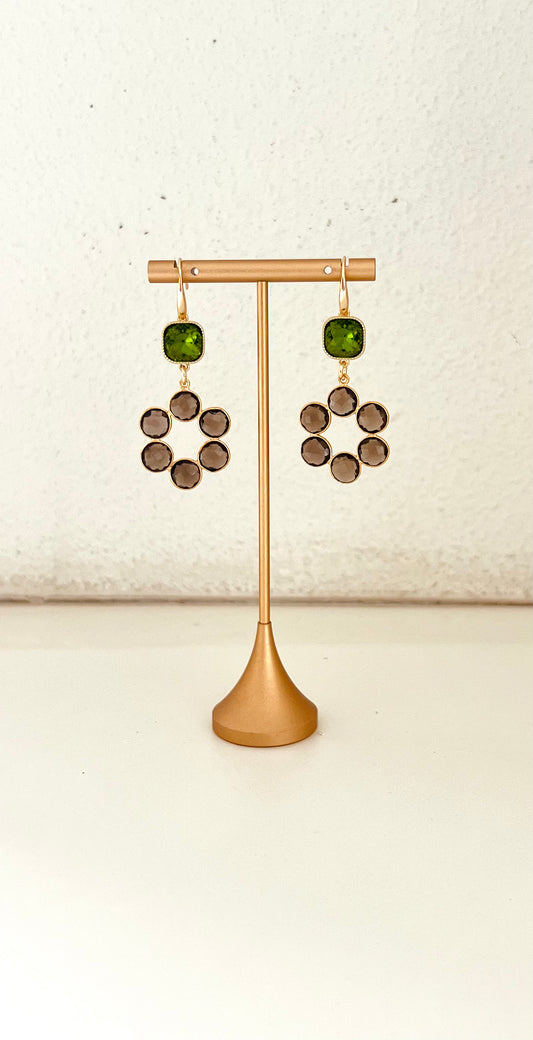 Smokey circle of gems