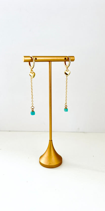 Kos heart earrings